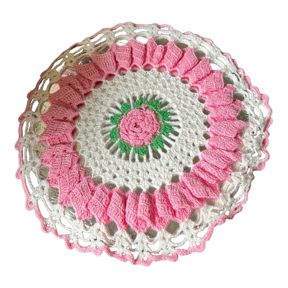Vintage Hand Crocheted Hot‎ Pad - Picture 1 of 3